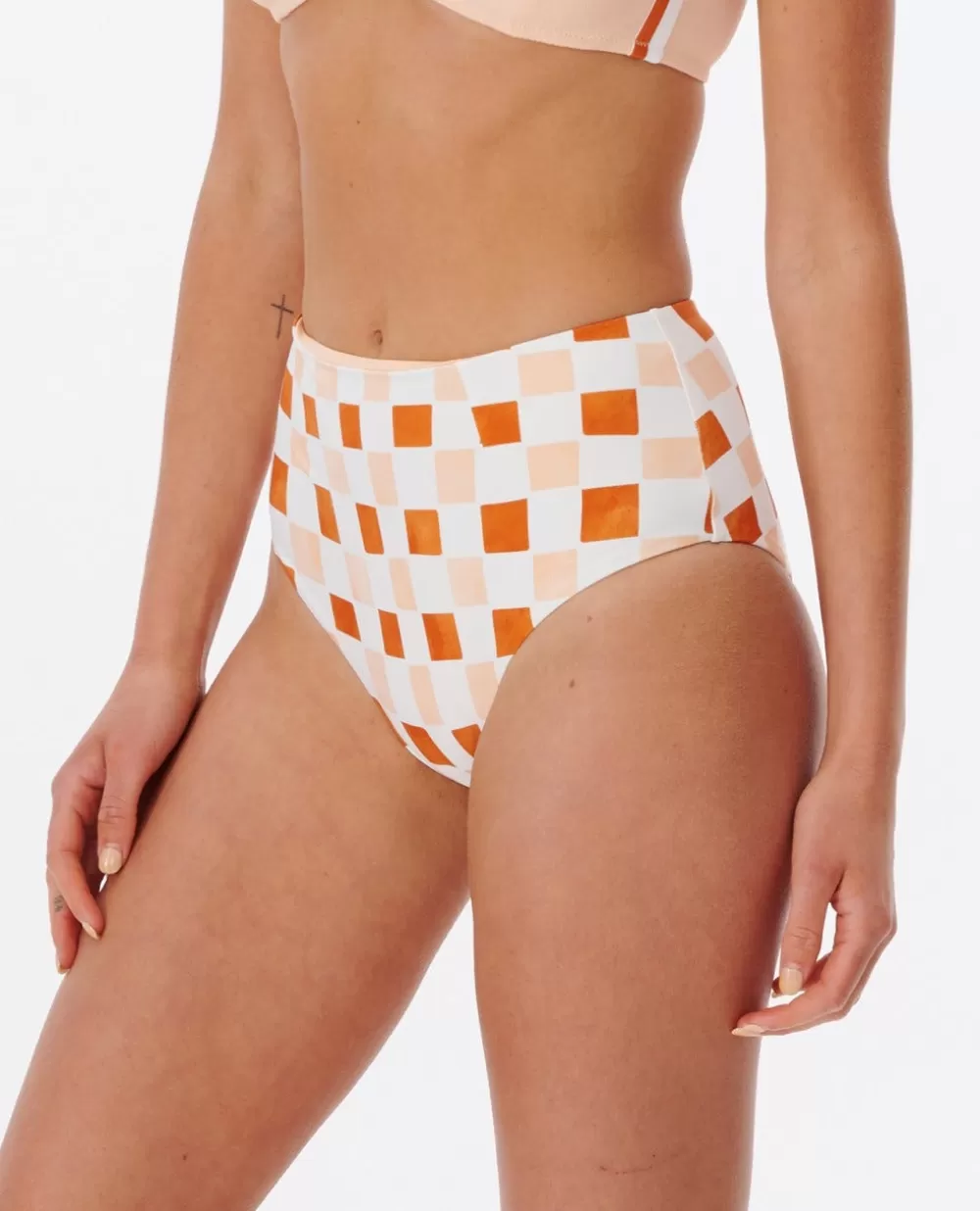 Rip Curl FATOS DEBANHO | Partes de baixo de biquínis>Calça Biquíni Hi Cheeky Surf Check Peach