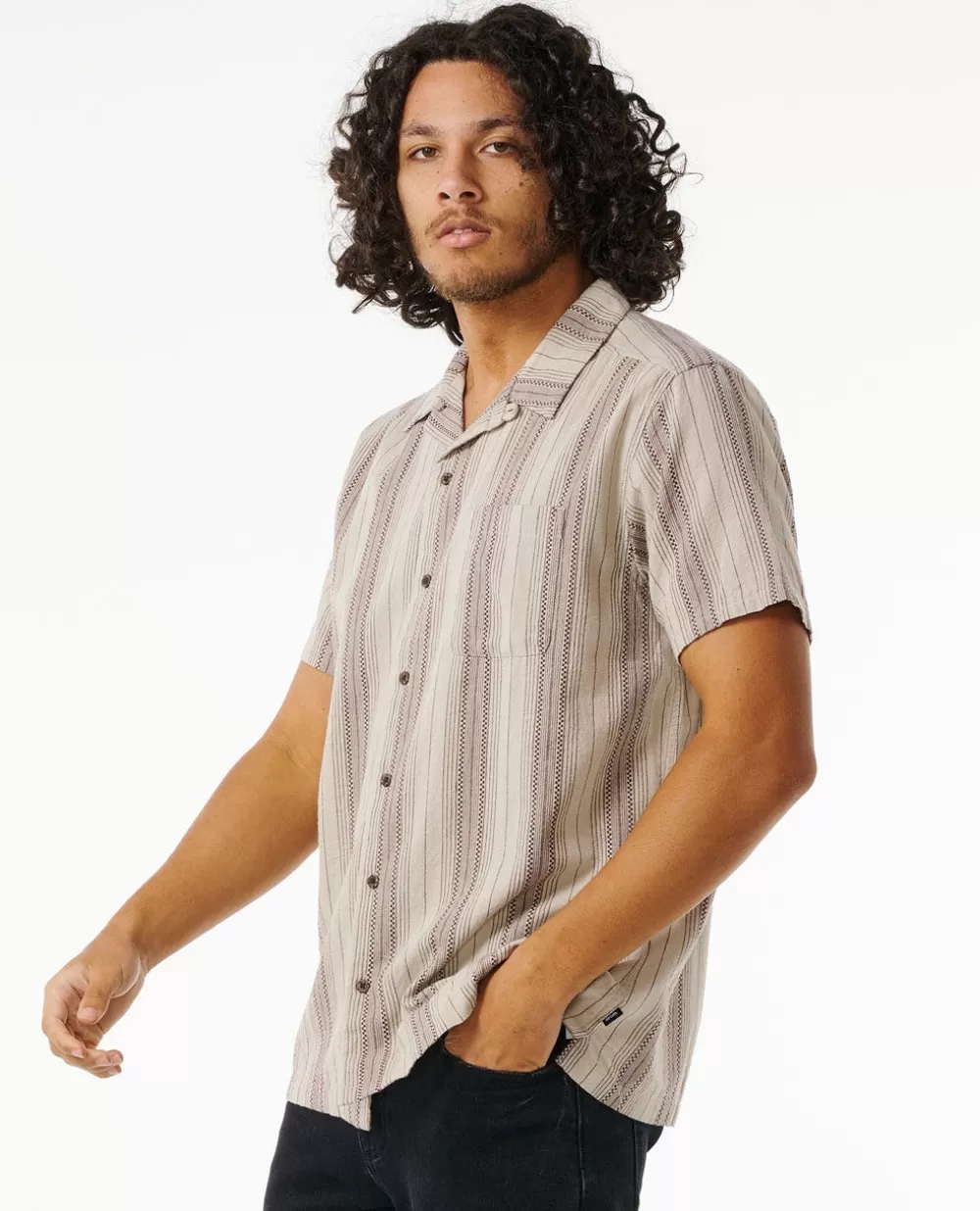 Rip Curl Vestuário | Camisas e polos>Camisa De Manga Curta Check Mate Black