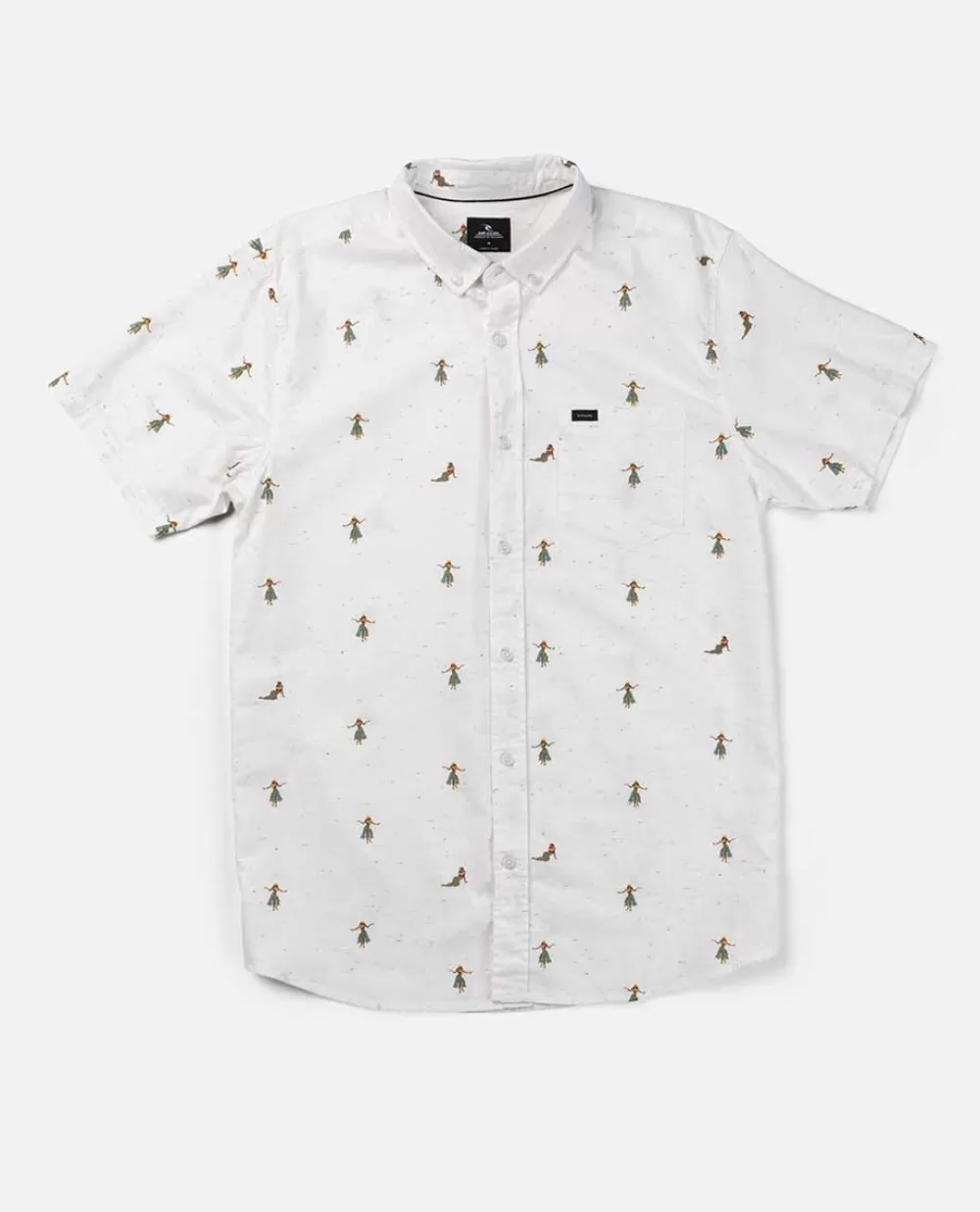 Rip Curl Vestuário | Camisas e polos>Camisa De Manga Curta Hula Breach Off White