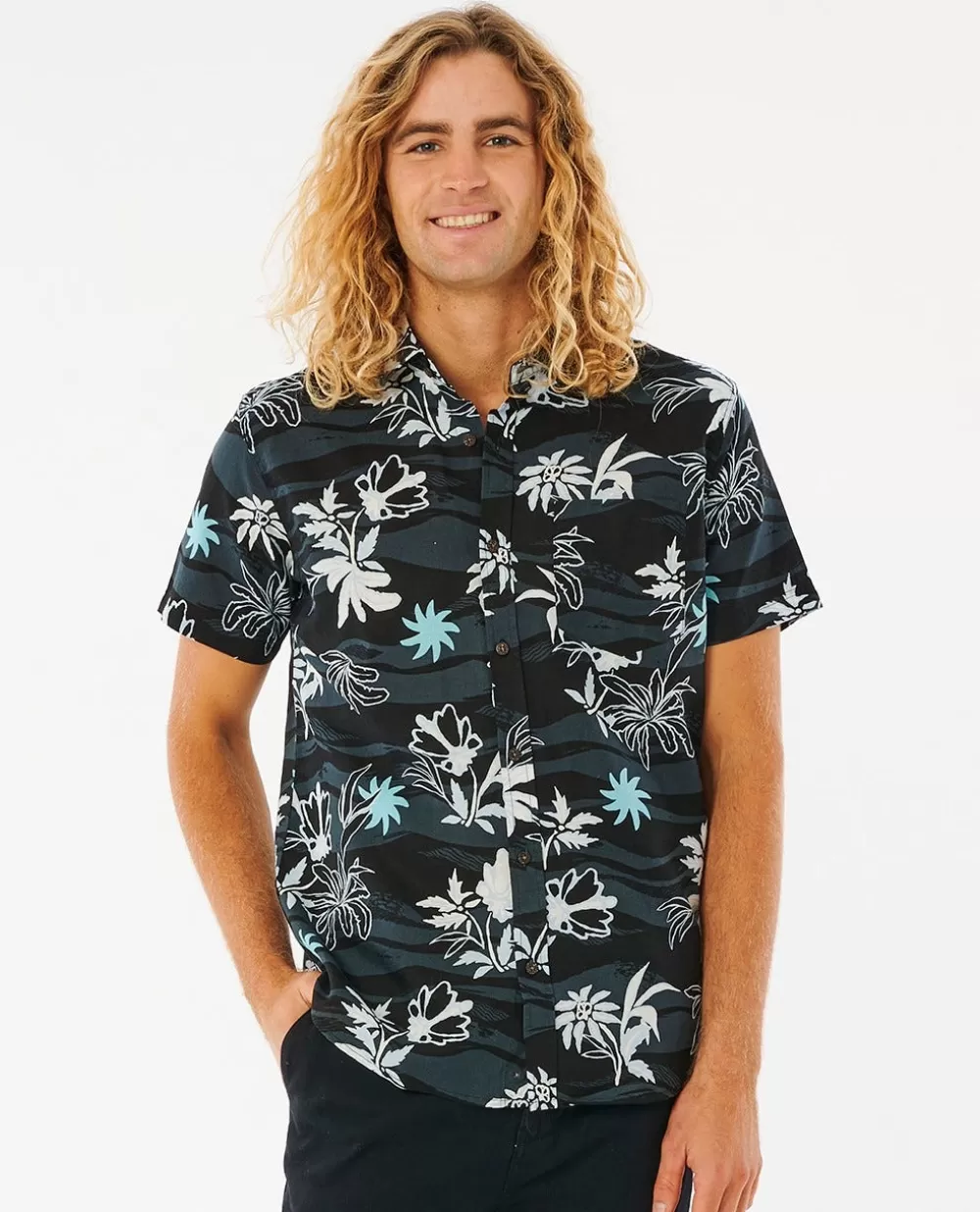 Rip Curl Camisas e polos | Cultura Salt Water>Camisa De Manga Curta Salt Water Culture Botanica Washed Black