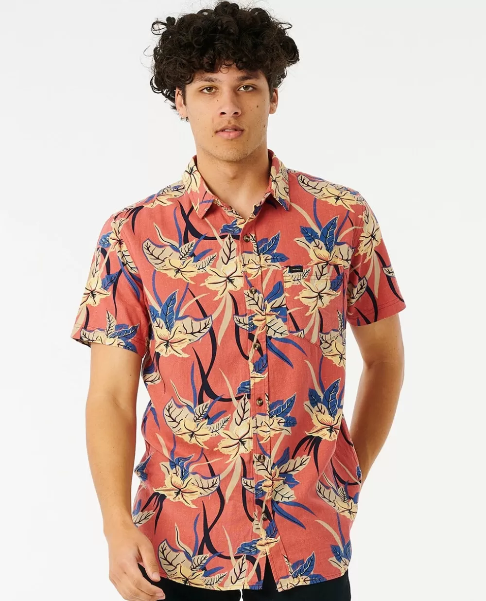 Rip Curl Camisas e polos>Camisa Pacific Rinse De Manga Curta Black