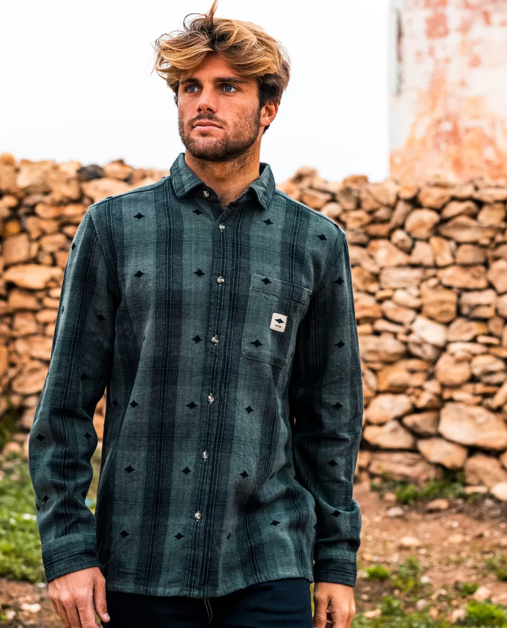 Rip Curl Camisas e polos | Quality Surf Products>Camisa Quality Surf Products De Flanela Washed Green