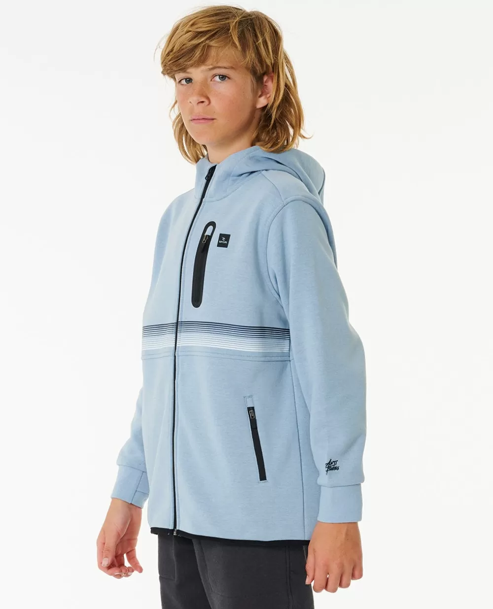 Rip Curl VESTUARIOPARA RAPAZ | Camisolas com capuz e pulôveres>Camisola Com Capuz De Velo Com Fecho Anti-Series Departed De Rapaz