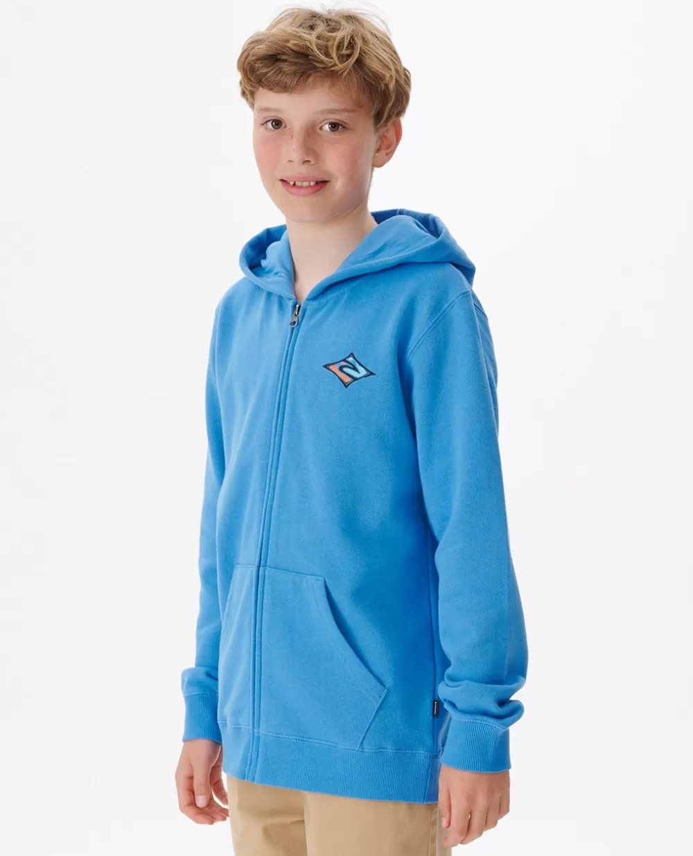 Rip Curl VESTUARIOPARA RAPAZ | Camisolas com capuz e pulôveres>Camisola Cosmic Tides Com Fecho Completo E Capuz Para Rapaz Royal Blue