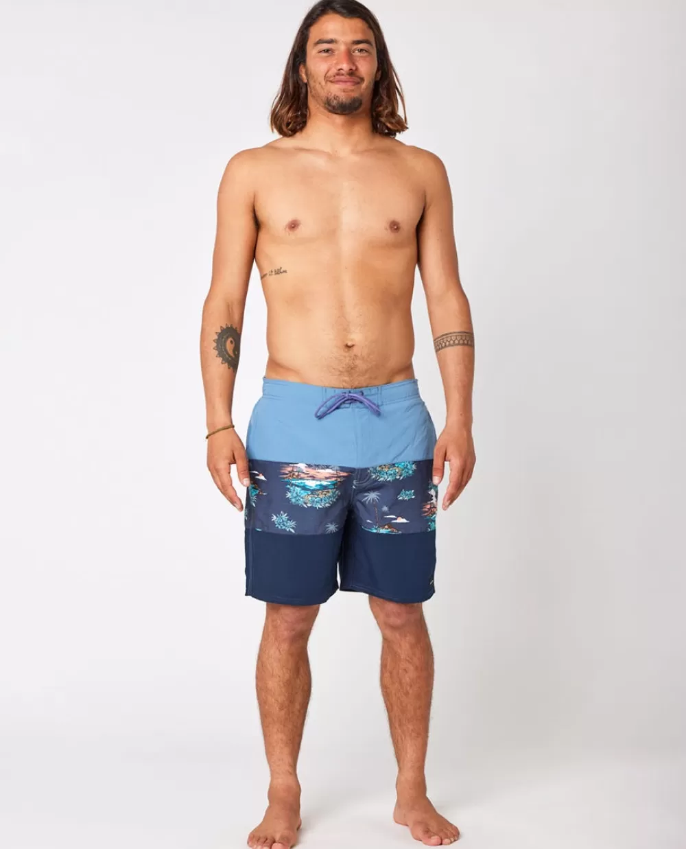 Rip Curl Calções de banho | Calções de banho>Camisola De Licra Day Break De Manga Curta Para Rapariga Navy