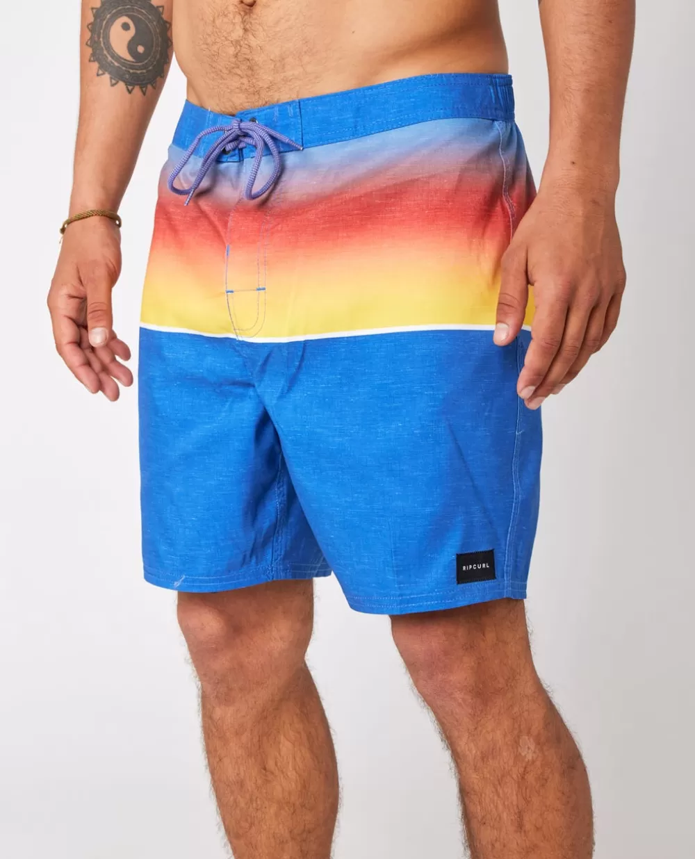 Rip Curl Calções de banho | Calções de banho>Camisola De Licra Day Break De Manga Curta Para Rapariga Retro Blue