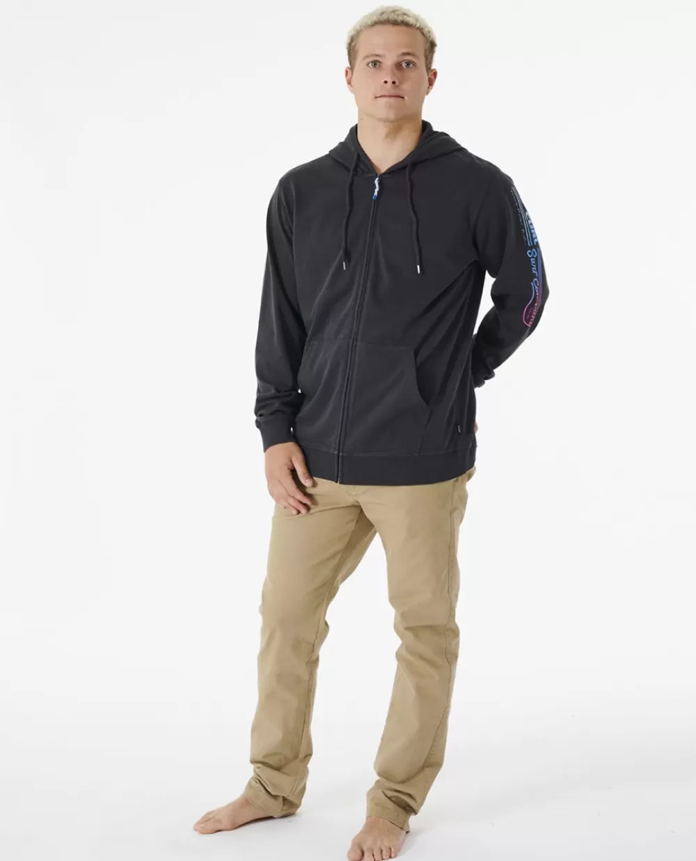 Rip Curl Camisolas com capuz e pulôvers | Renascimento do surf>Camisola De Licra Day Break De Manga Curta Para Rapariga Washed Black