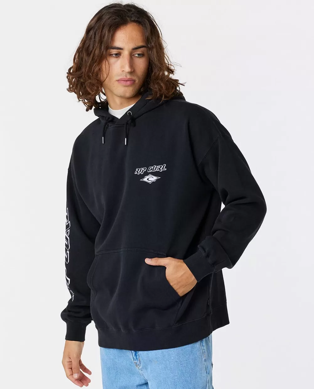 Rip Curl Camisolas com capuz e pulôvers>Camisola De Licra Day Break De Manga Curta Para Rapariga Black