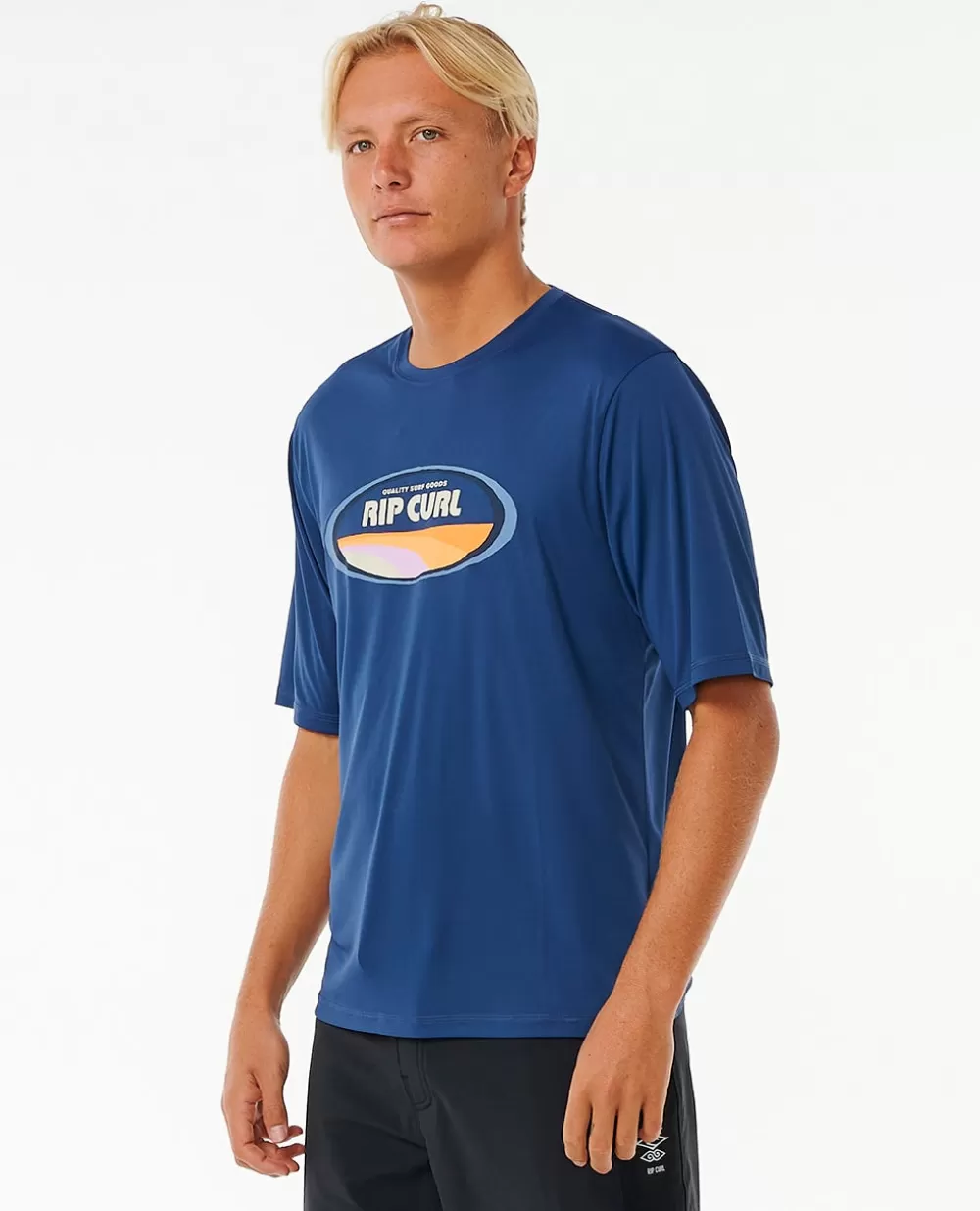 Rip Curl ROUPA DE MERGULHO | Camisolas em rash>Camisola De Licra Day Break De Manga Curta Para Rapariga Washed Navy