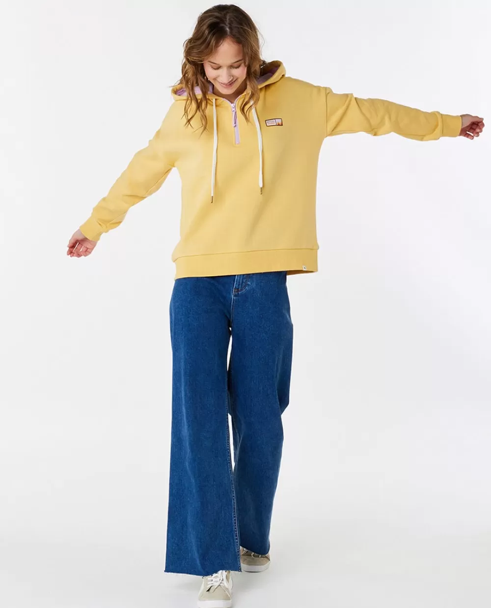 Rip Curl La Isla>Camisola De Licra Day Break De Manga Curta Para Rapariga Washed Yellow