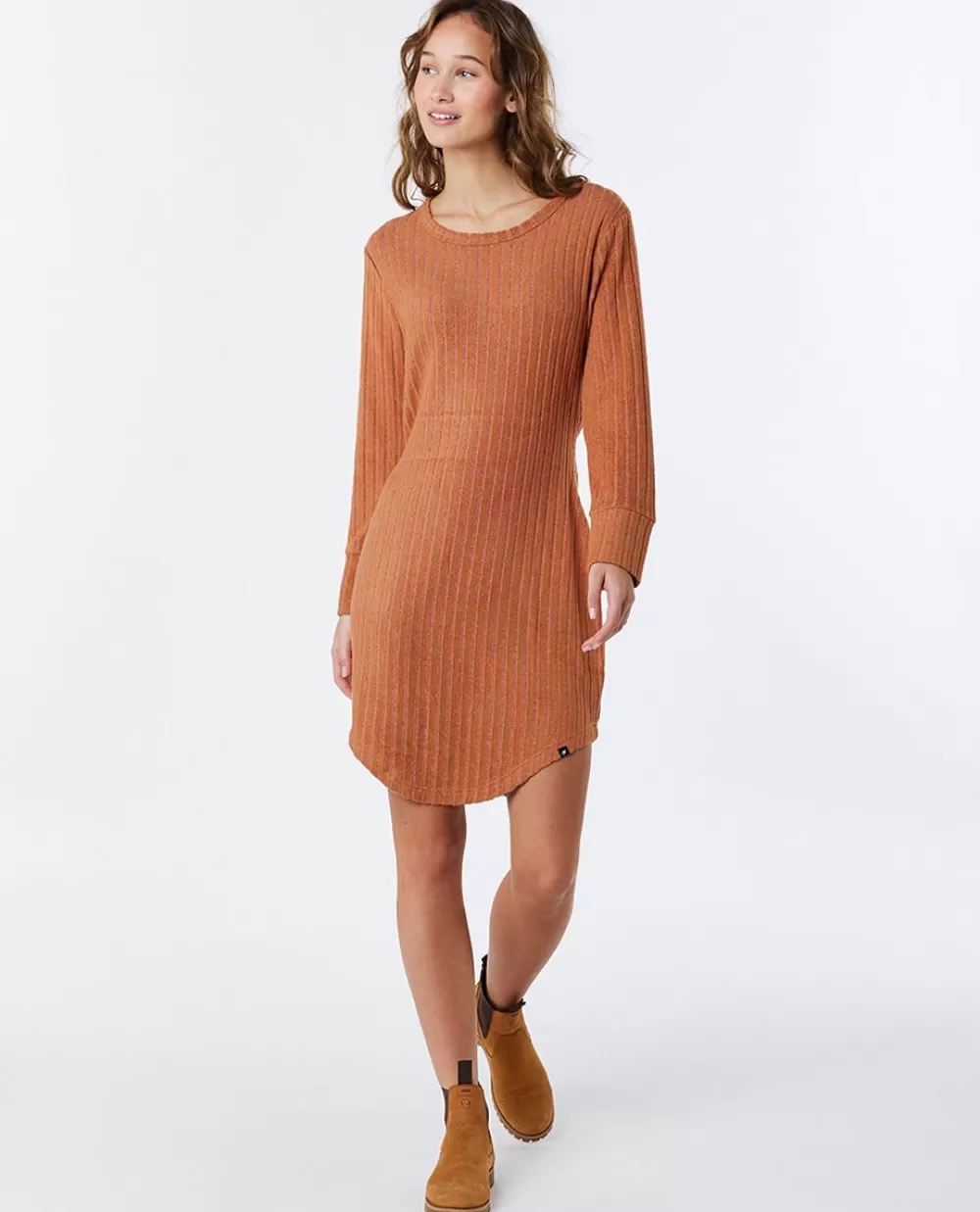 Rip Curl VESTUÁRIO | Vestidos e macacões>Camisola De Licra Day Break De Manga Curta Para Rapariga Light Brown