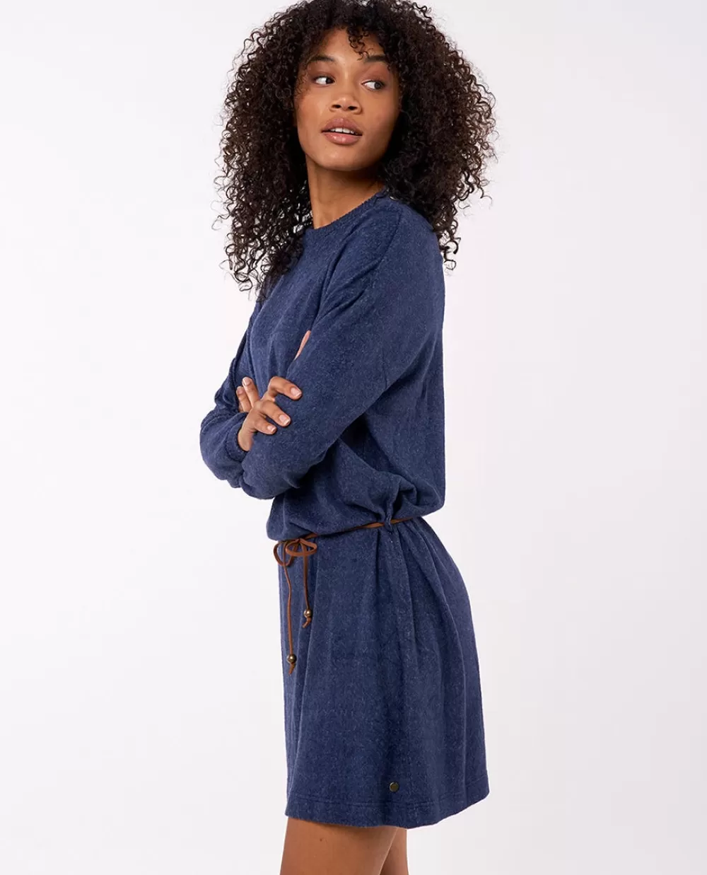 Rip Curl VESTUÁRIO | Vestidos e macacões>Camisola De Licra Day Break De Manga Curta Para Rapariga Navy Marle