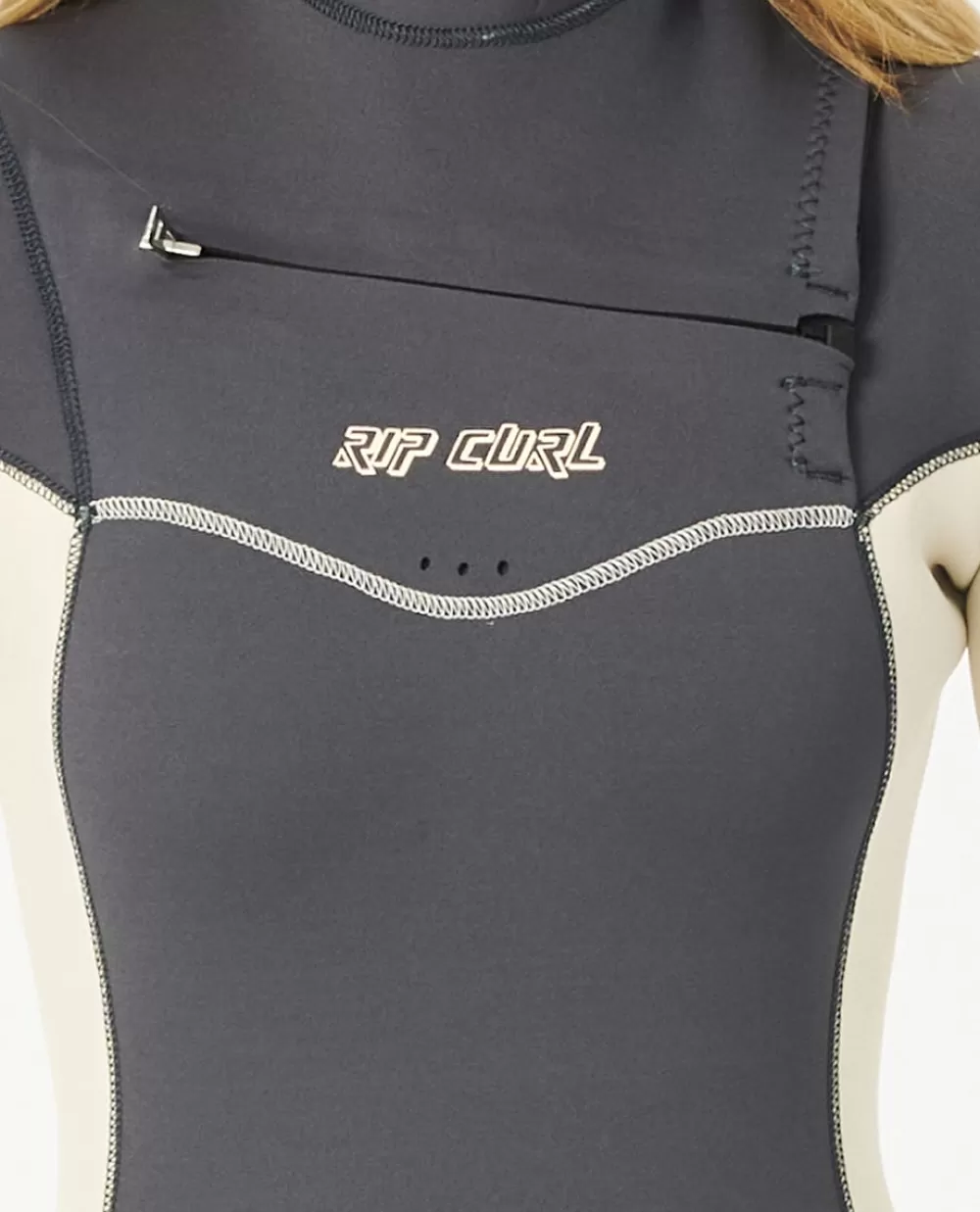 Rip Curl ROUPA DEMERGULHO | Fatos completos>Camisola De Licra Day Break De Manga Curta Para Rapariga Charcoal Grey