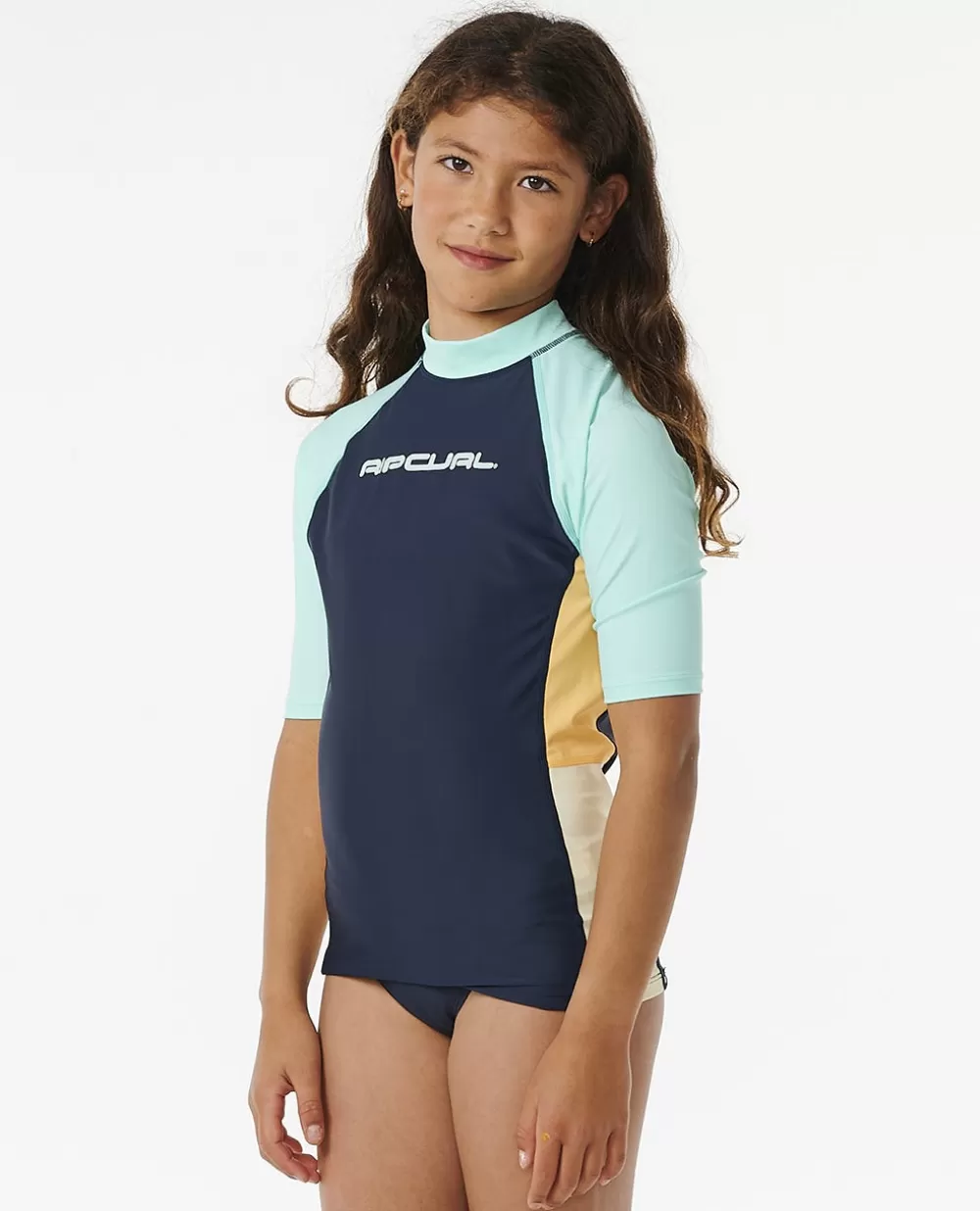 Rip Curl FATOS DEMERGULHOPARARAPARIGA | Camisolas em rash e casacos>Camisola De Licra Day Break De Manga Curta Para Rapariga Navy
