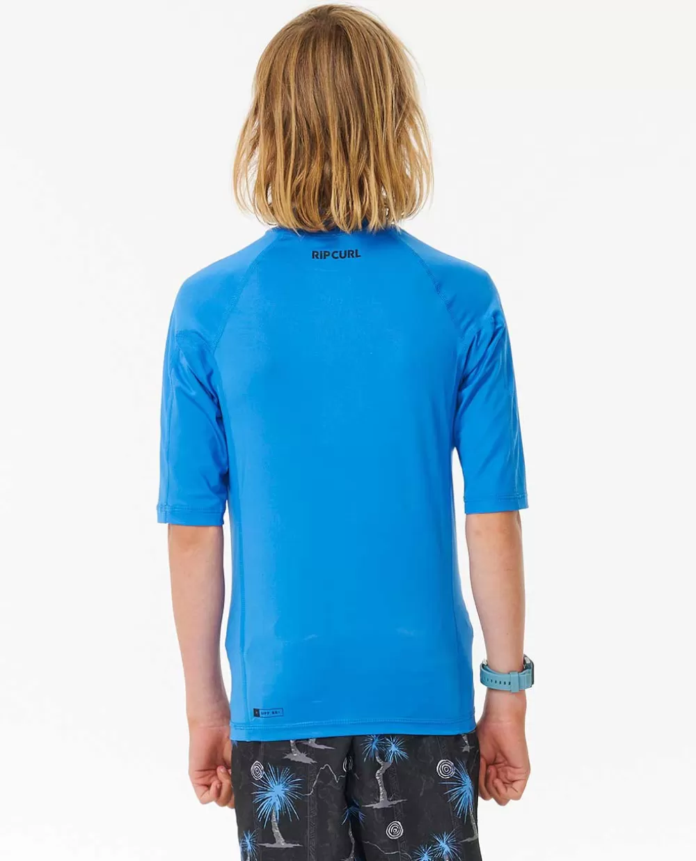 Rip Curl FATOS DEMERGULHOPARA RAPAZ | Camisolas em rash e casacos>Camisola De Licra UPF De Manga Curta Brand Wave Para Rapaz