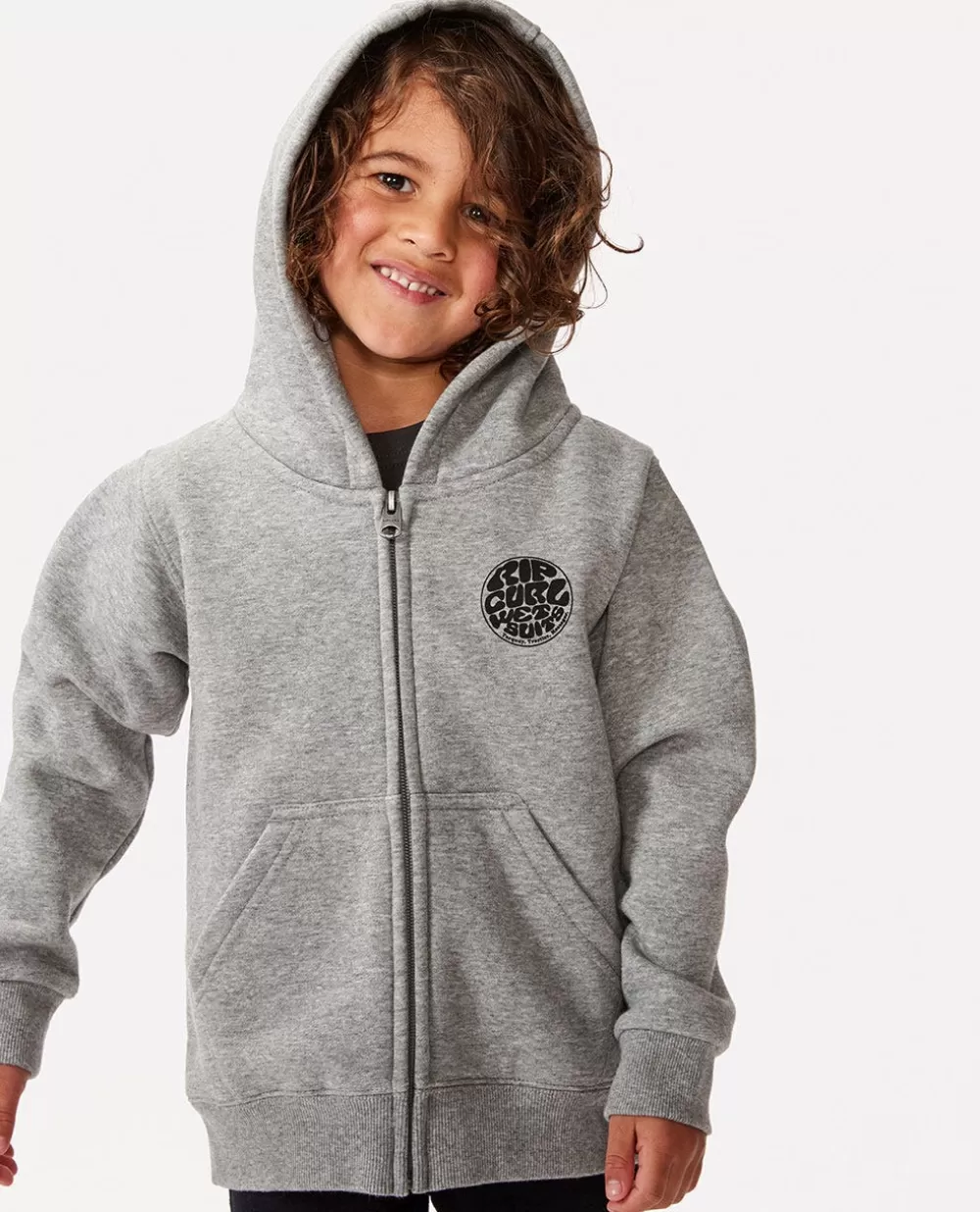 Rip Curl VESTUARIOPARA RAPAZ | Camisolas com capuz e pulôveres>Camisola Em Velo Com Capuz E Fecho De Correr Wetsuit Icon Para Rapaz