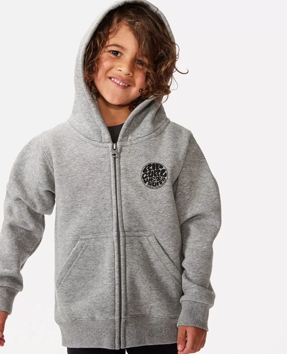 Rip Curl VESTUARIOPARA RAPAZ | Camisolas com capuz e pulôveres>Camisola Em Velo Com Capuz E Fecho De Correr Wetsuit Icon Para Rapaz