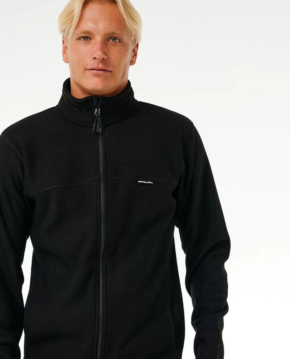 Rip Curl Vestuário | Camisolas com capuz e pulôvers>Camisola Em Velo Polar Journeys Grid Black