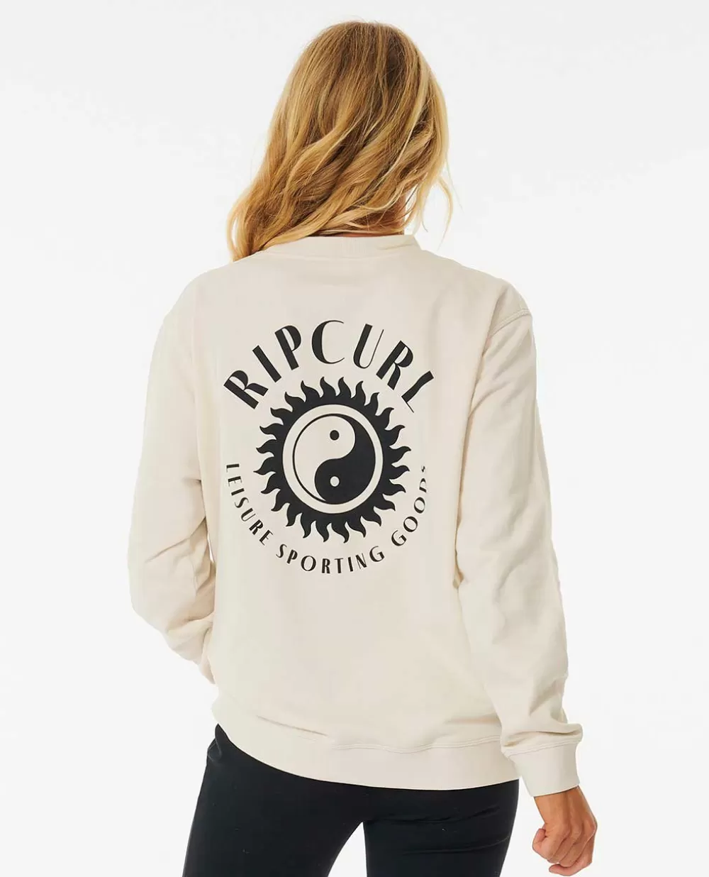 Rip Curl VESTUÁRIO | Vestuário ativo>Camisola Em Velo Run Swim Surf Leisure Off White