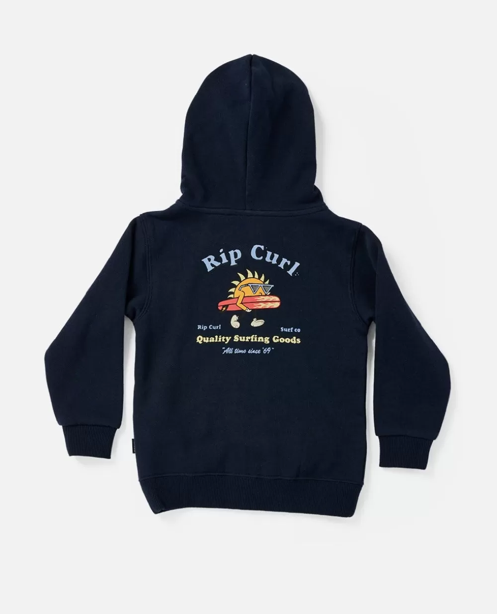 Rip Curl VESTUARIOPARA RAPAZ | Camisolas com capuz e pulôveres>Camisola Micro Waves Grom Com Capuz E Fecho Completo Navy