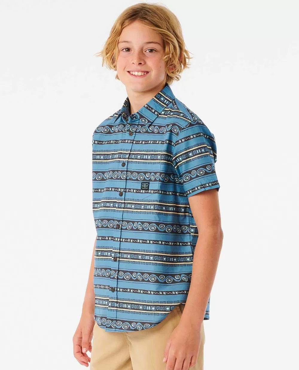 Rip Curl VESTUARIOPARA RAPAZ | Tops e t-shirts>Camisola Tube Head Surf De Manda Curta Para Rapaz Dusty Blue