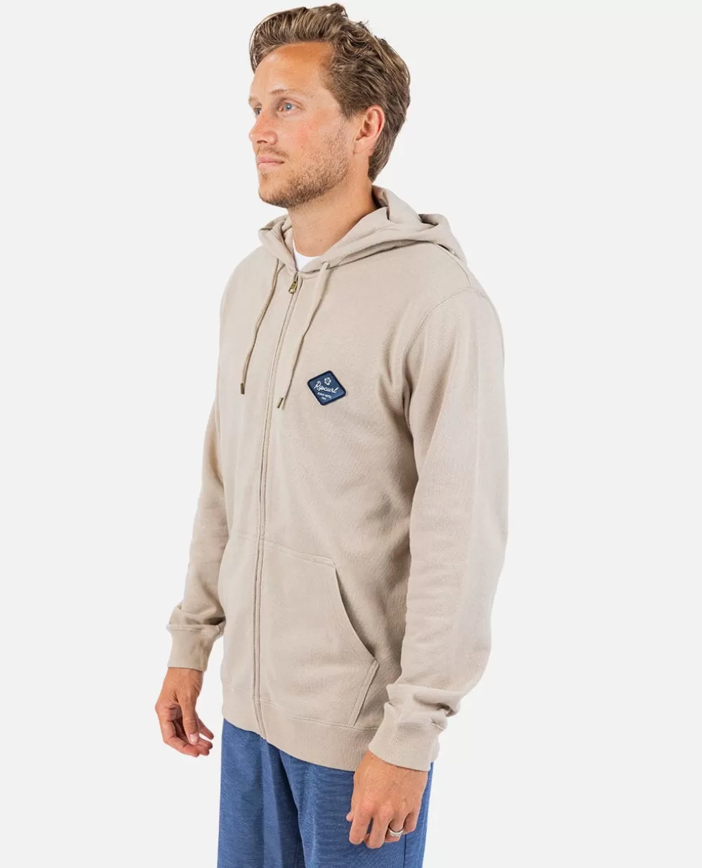 Rip Curl Vestuário | Camisolas com capuz e pulôvers>Casaco Com Capuz Aloha Hotel Com Fecho De Correr Taupe