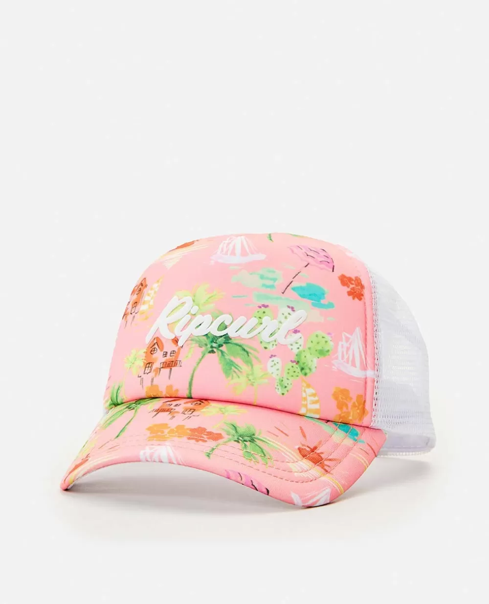 Rip Curl VESTUARIOPARARAPARIGA | Chapéus e gorros>Chapéu Vacation Club Trucker Para Rapariga Shell Coral