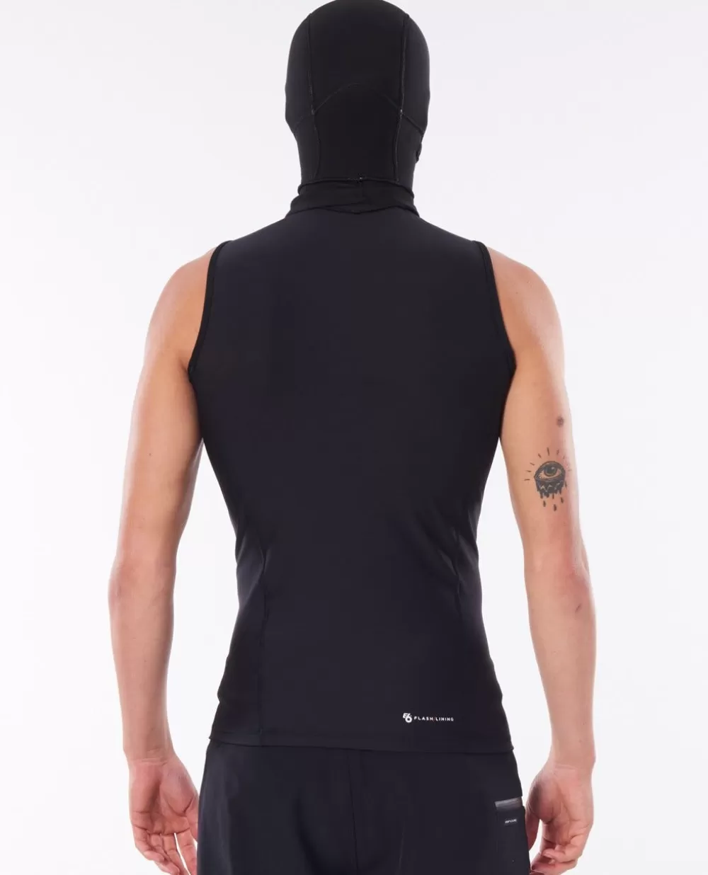 Rip Curl ROUPA DE MERGULHO | Casacos e camisolas>Colete Flashbomb Polypro Hooded Black