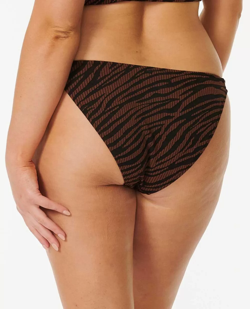 Rip Curl FATOS DEBANHO | Partes de baixo de biquínis>Cueca De Biquíni Com Boa Cobertura Sun Tribe Brown