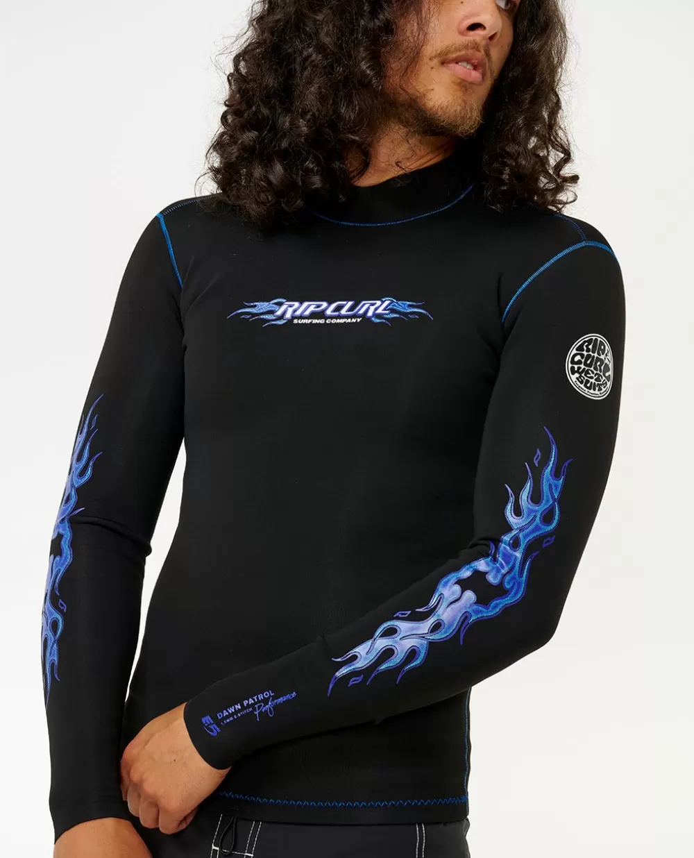 Rip Curl ROUPA DE MERGULHO | Casacos e camisolas>Dawn Patrol 1.5 Long Sleeve Jacket Black