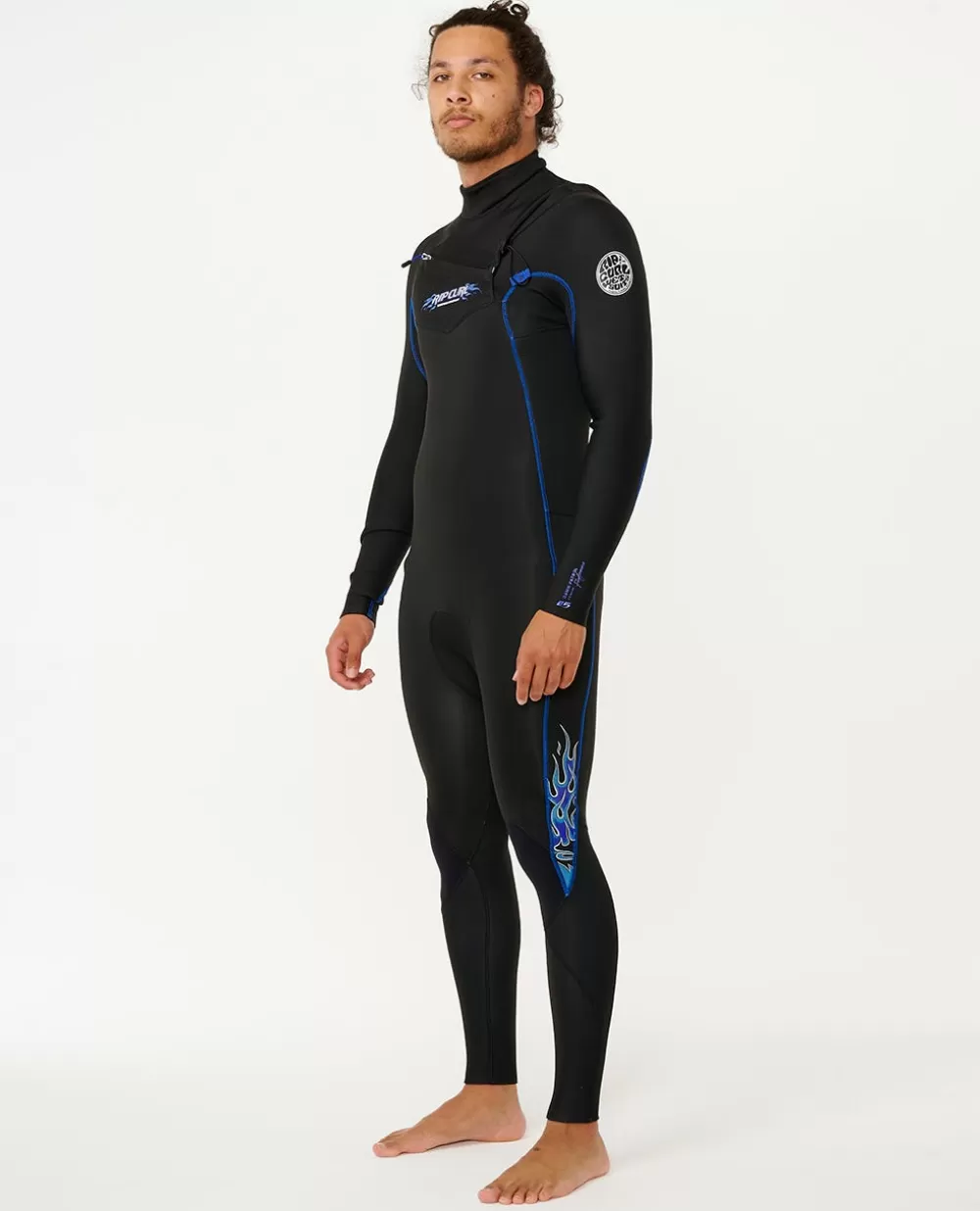 Rip Curl ROUPA DE MERGULHO | Fatos completos>Dawn Patrol 3/2 Chest Zip Wetsuit Steamer Black