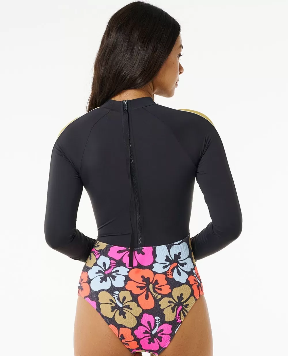 Rip Curl FATOS DEBANHO | Surf Suits>Fato De Banho Hibiscus Heat Splice De Manga Comprida E Peça única Multico