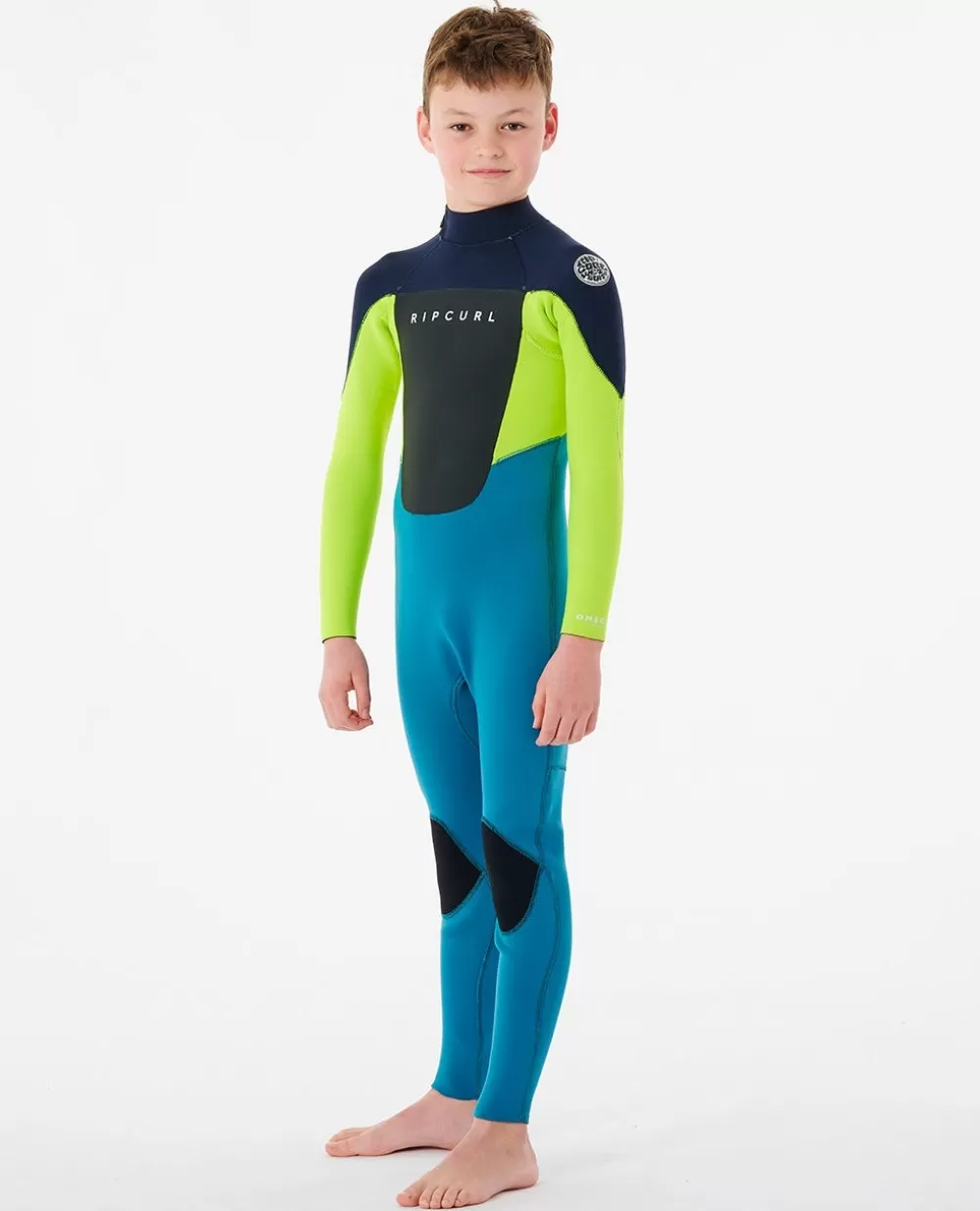 Rip Curl FATOS DEMERGULHOPARA RAPAZ | Steamers>Fato De Mergulho Com Fecho De Correr Atrás 3/2 Para Rapaz Omega
