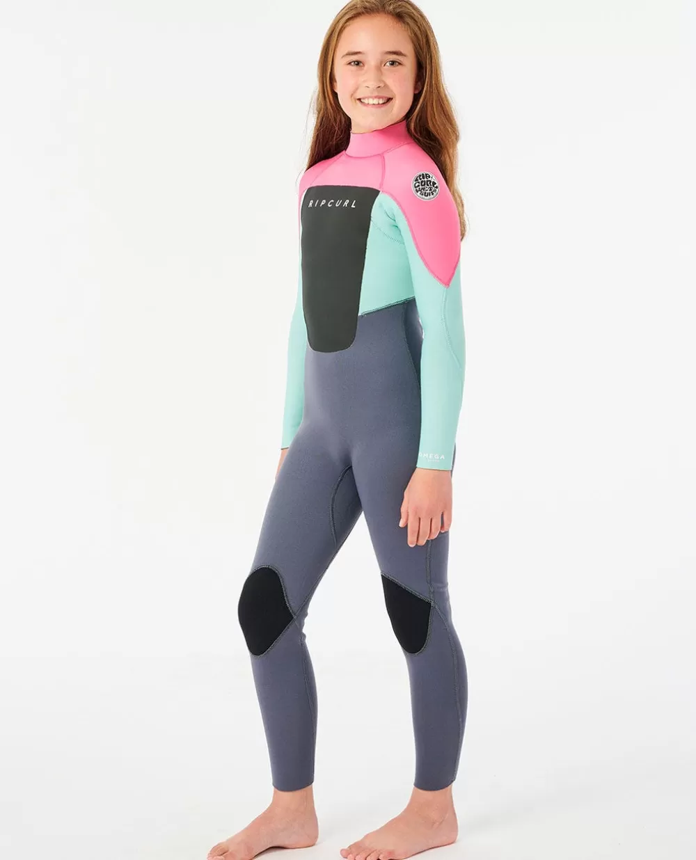 Rip Curl FATOS DEMERGULHOPARA RAPAZ | Steamers>Fato De Mergulho Com Fecho De Correr Atrás 4/3 Groms Omega Lemon