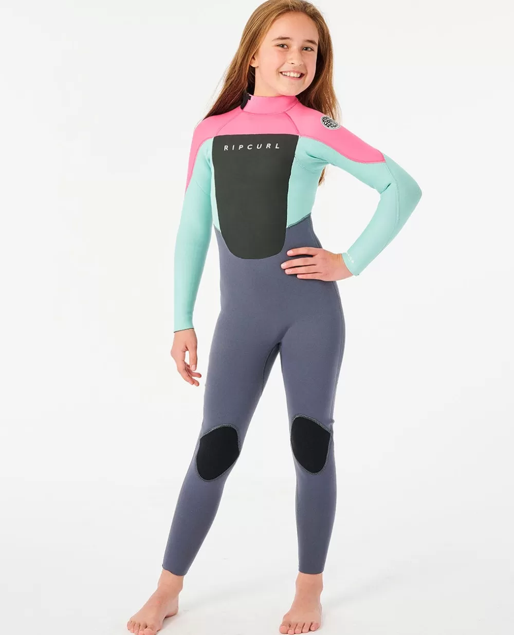 Rip Curl FATOS DEMERGULHOPARA RAPAZ | Steamers>Fato De Mergulho Com Fecho De Correr Atrás 4/3 Groms Omega Lemon
