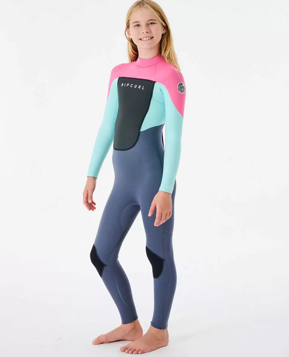 Rip Curl FATOS DEMERGULHOPARA RAPAZ | Steamers>Fato De Mergulho Com Fecho De Correr Atrás E-stich 3/2 Para Rapaz Omega Navy