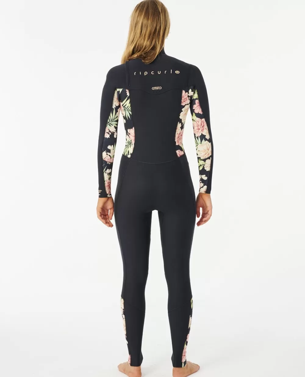 Rip Curl ROUPA DEMERGULHO | Fatos completos>Fato De Mergulho Dawn Patrol 4/3 Com Fecho No Peito Para Mulher Black/Black