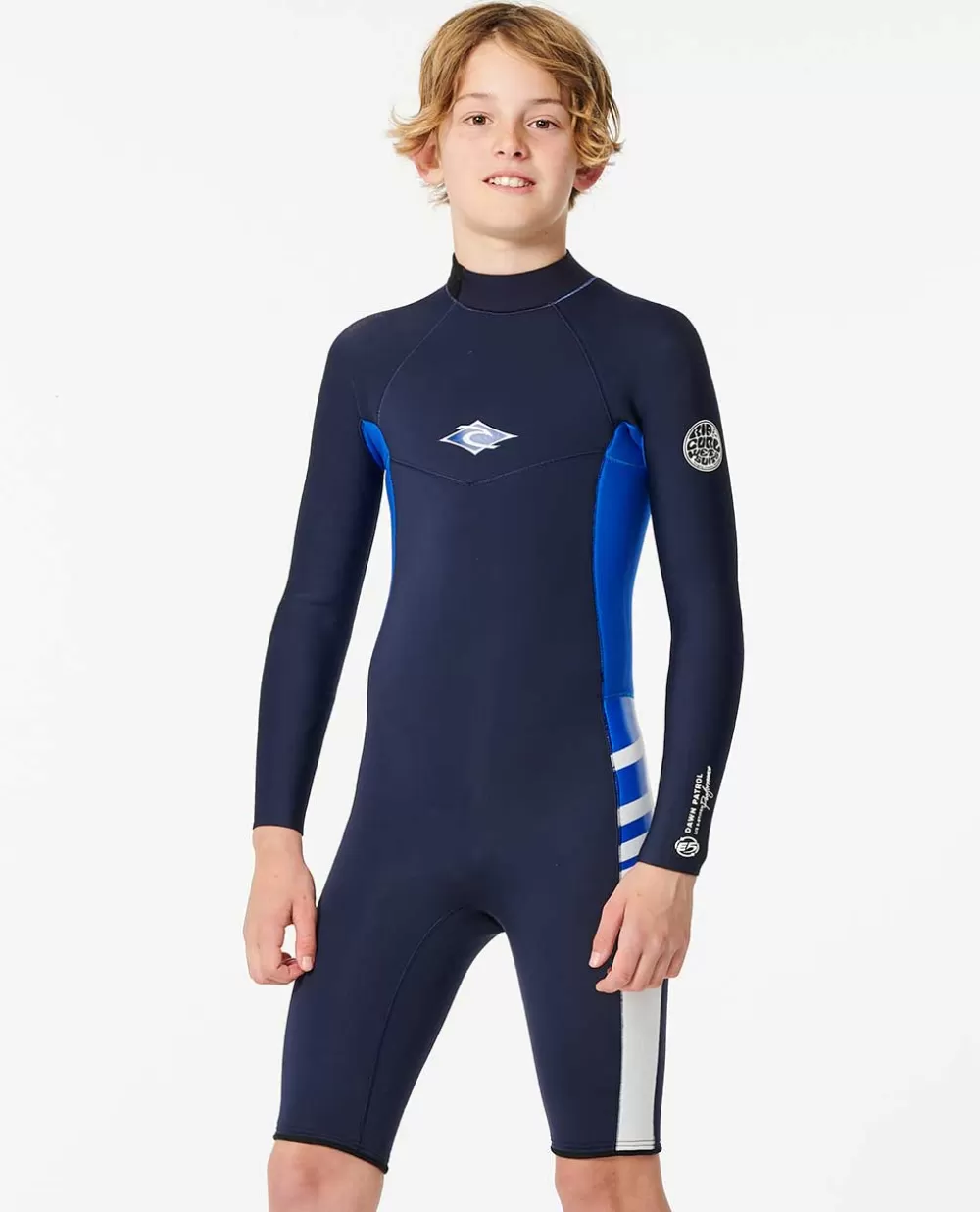 Rip Curl FATOS DEMERGULHOPARA RAPAZ | Fatos de primavera>Fato De Mergulho De Manga Comprida Com Fecho De Correr Nas Costas 2/2 Junior Dawn Patrol Navy