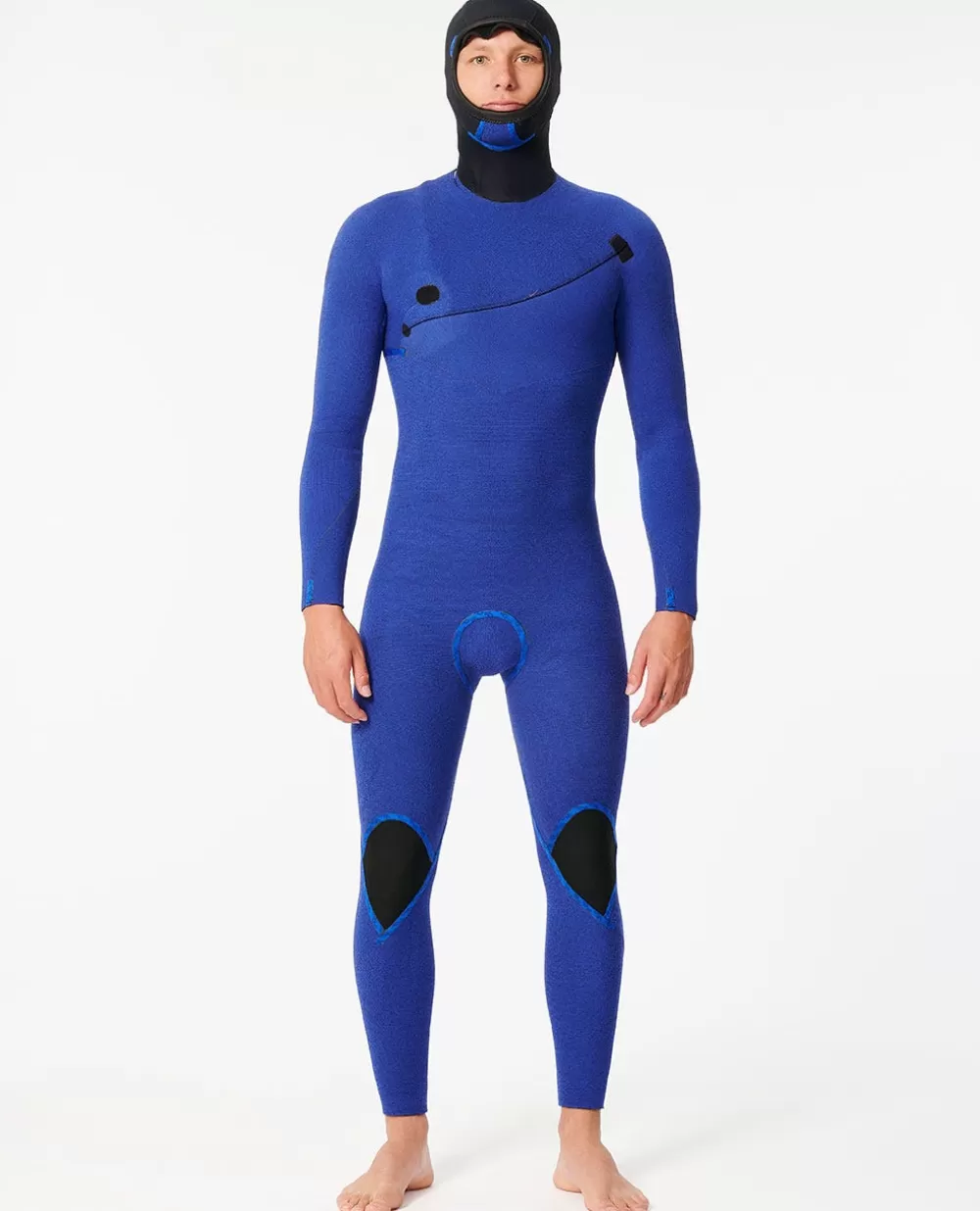 Rip Curl ROUPA DE MERGULHO | Fatos completos>Fato De Mergulho E Bomb 4/3 Com Capuz E Sem Fecho De Correr Black