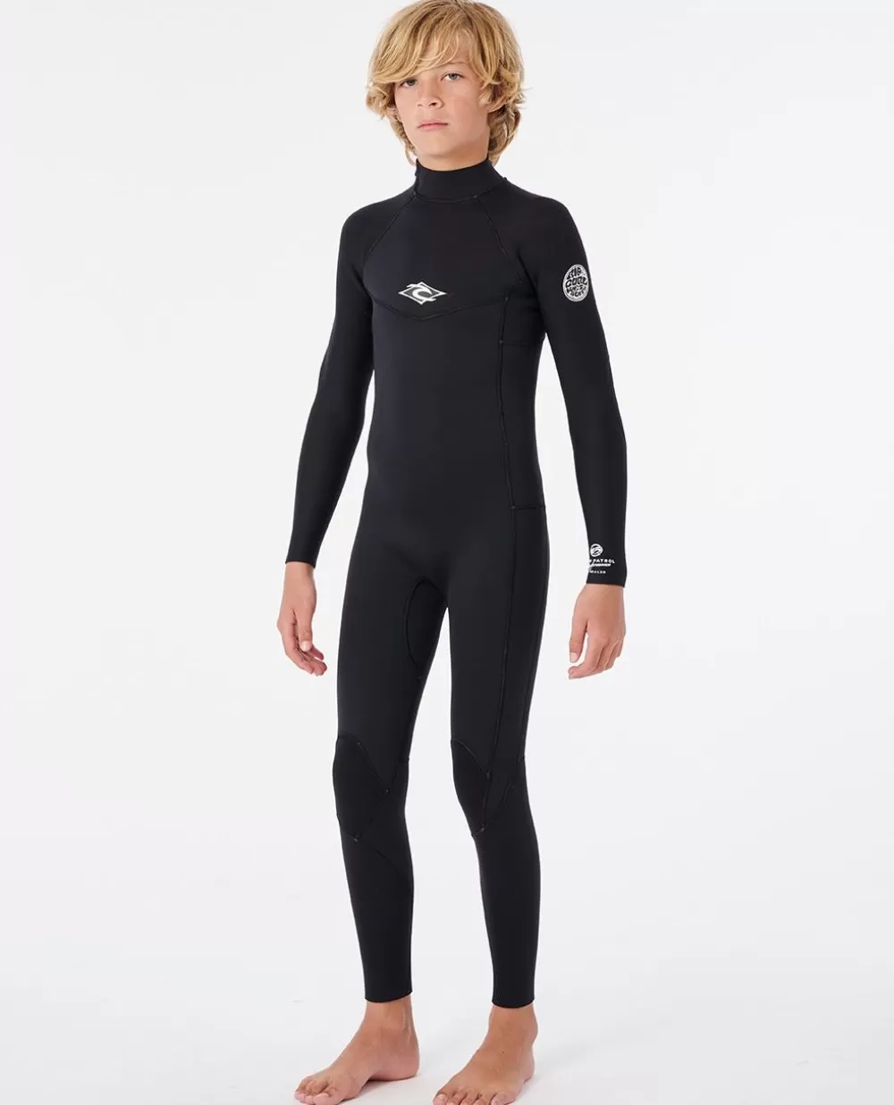 Rip Curl FATOS DEMERGULHOPARA RAPAZ | Steamers>Fato De Mergulho Júnior Dawn Patrol 3/2 Com Fecho De Correr Atrás Charcoal Grey