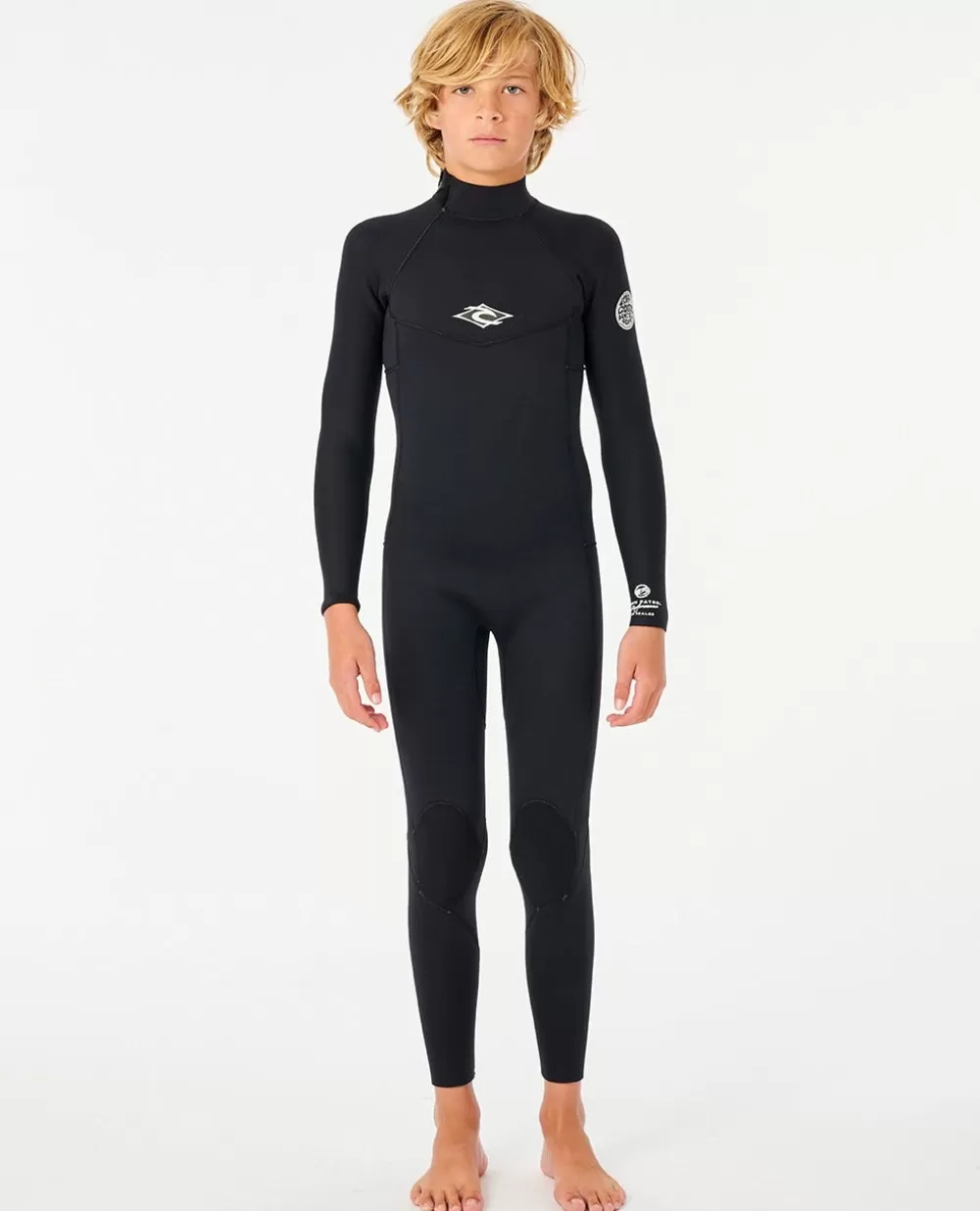 Rip Curl FATOS DEMERGULHOPARA RAPAZ | Steamers>Fato De Mergulho Júnior Dawn Patrol 3/2 Com Fecho De Correr Atrás Charcoal Grey