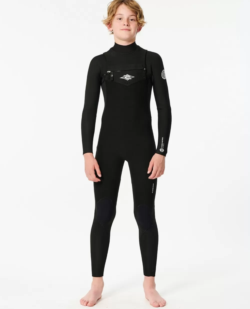 Rip Curl FATOS DEMERGULHOPARA RAPAZ | Steamers>Fato De Mergulho Júnior Dawn Patrol 3/2 Com Fecho De Correr No Peito Green