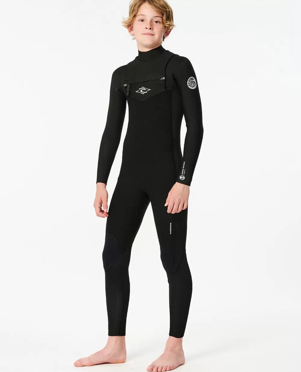 Rip Curl FATOS DEMERGULHOPARA RAPAZ | Steamers>Fato De Mergulho Júnior Dawn Patrol 3/2 Com Fecho De Correr No Peito Green