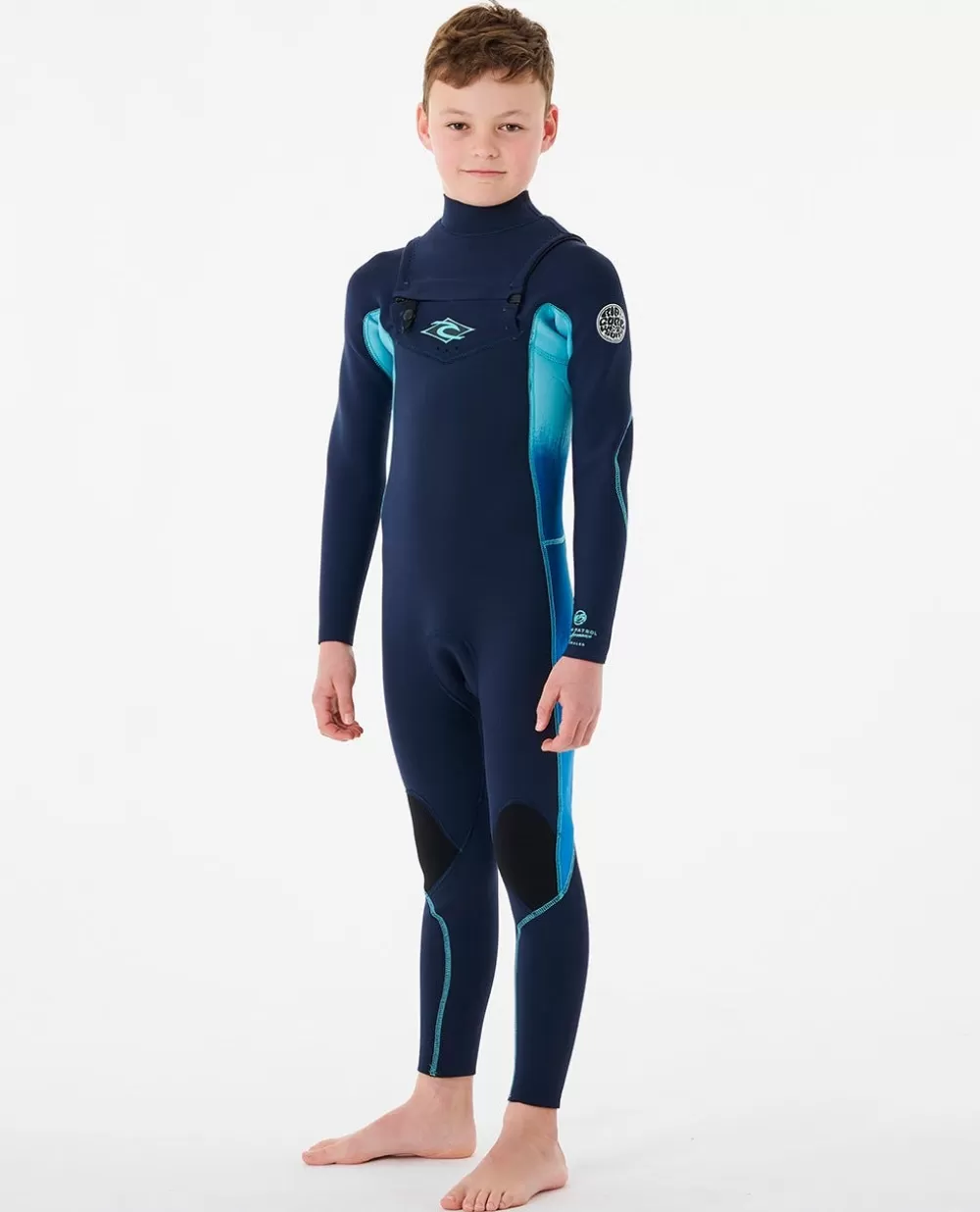 Rip Curl ROUPA DE MERGULHO | Fatos completos>Fato De Mergulho Júnior Dawn Patrol 3/2 Com Fecho No Peito Navy