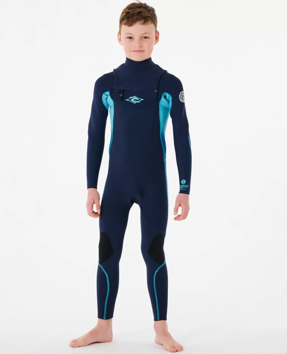 Rip Curl ROUPA DE MERGULHO | Fatos completos>Fato De Mergulho Júnior Dawn Patrol 3/2 Com Fecho No Peito Navy
