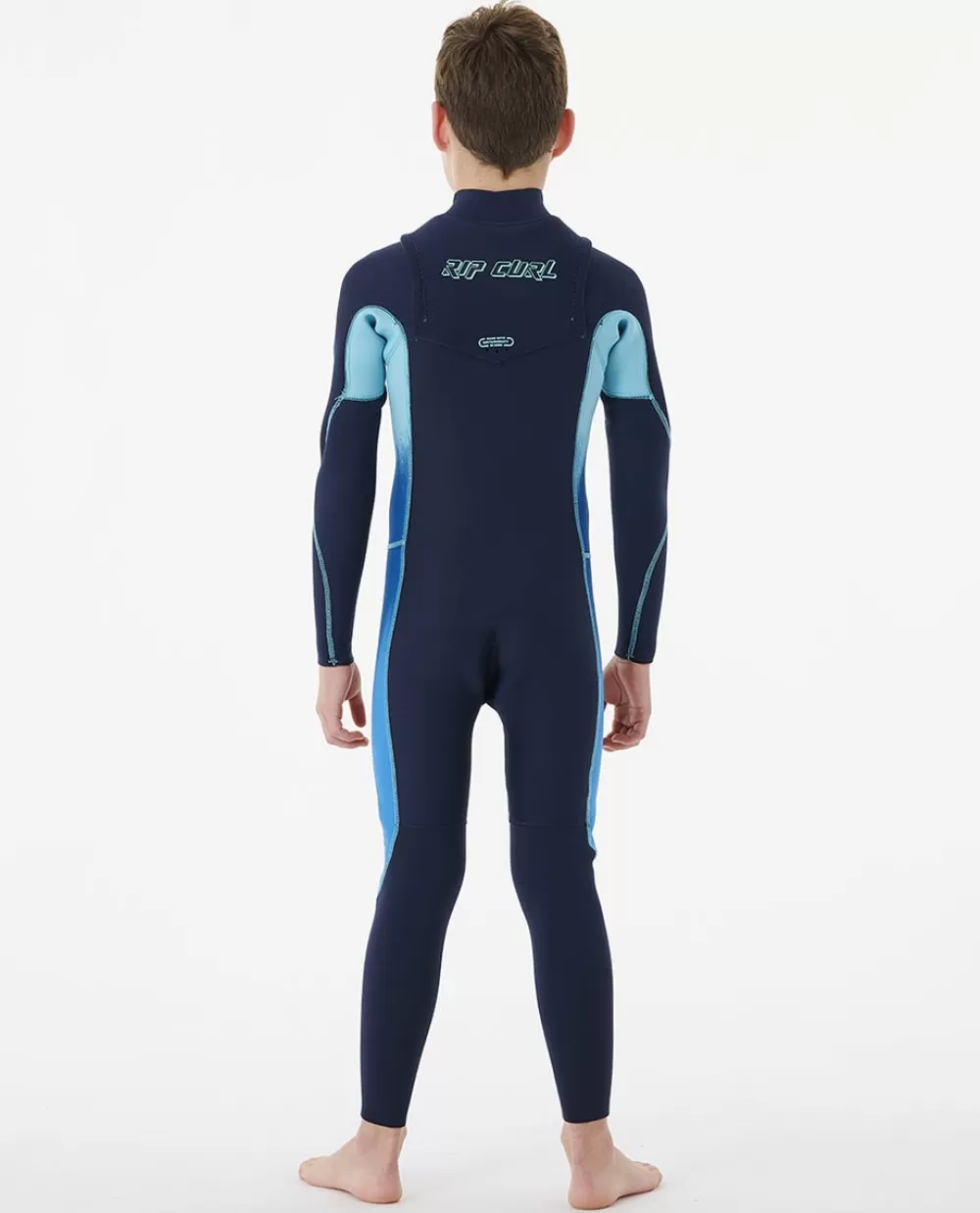 Rip Curl ROUPA DE MERGULHO | Fatos completos>Fato De Mergulho Júnior Dawn Patrol 4/3 Com Fecho Atrás Navy
