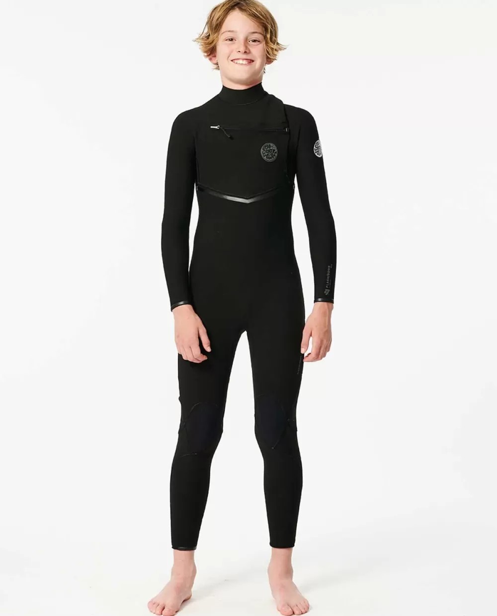 Rip Curl FATOS DEMERGULHOPARA RAPAZ | Steamers>Fato De Mergulho Júnior Flashbomb 4/3 Com Fecho De Correr No Peito