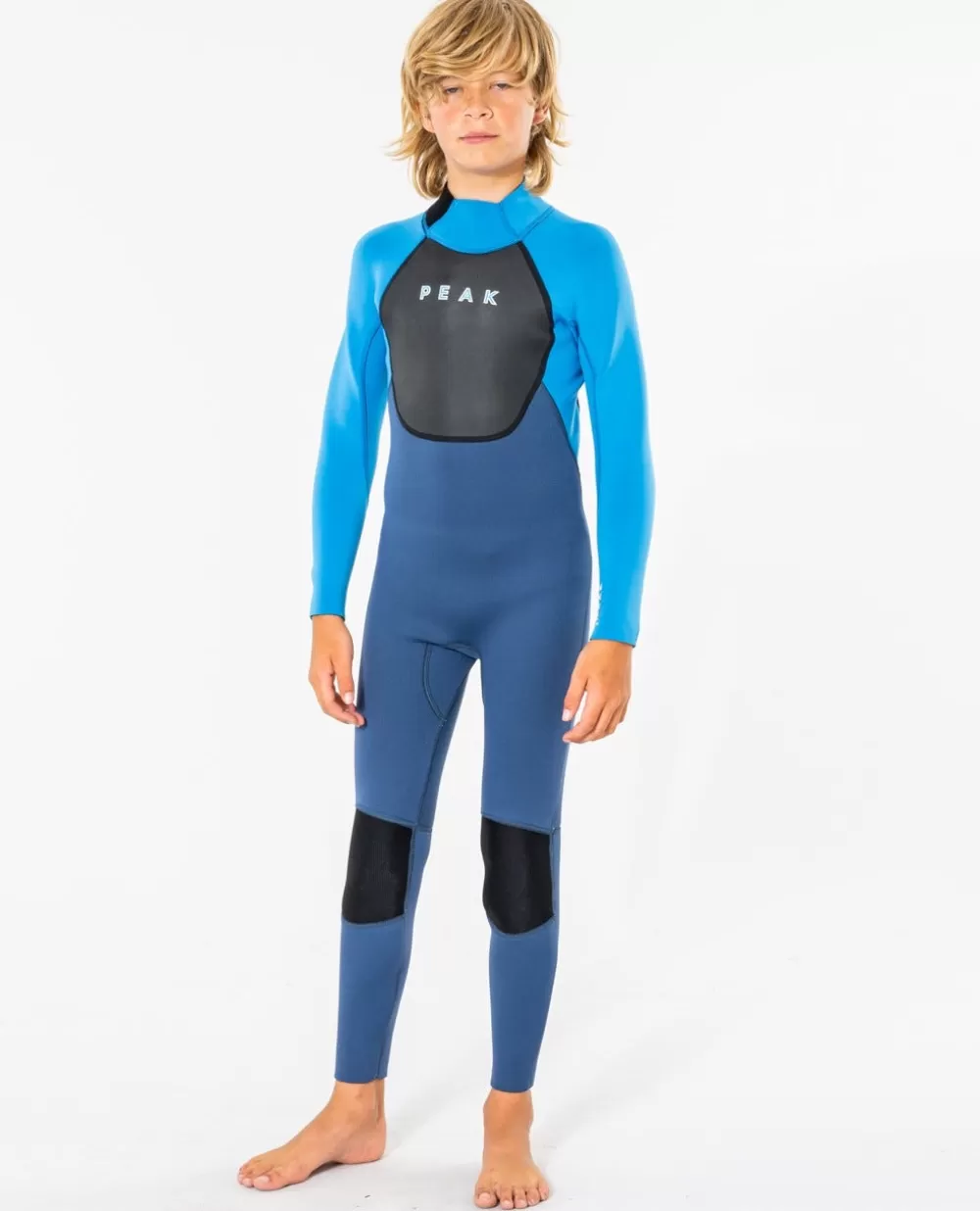 Rip Curl FATOS DEMERGULHOPARA RAPAZ | Fatos de mergulho Peak>Fato De Mergulho Júnior Peak Energy 3/2 Com Fecho De Correr Atrás Blue