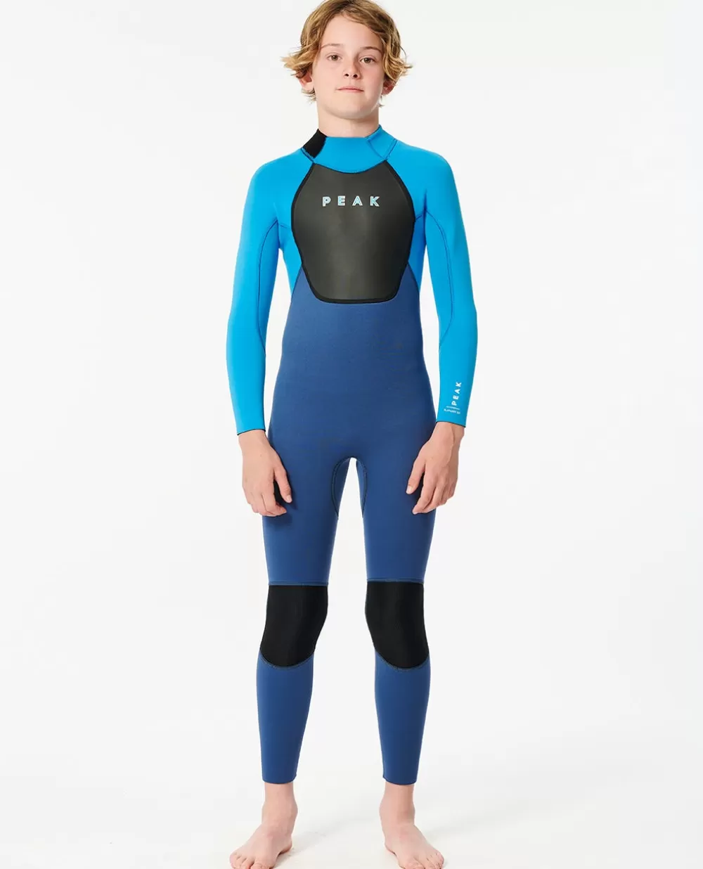 Rip Curl FATOS DEMERGULHOPARA RAPAZ | Fatos de mergulho Peak>Fato De Mergulho Júnior Peak Energy 4/3 Com Fecho De Correr Atrás Blue