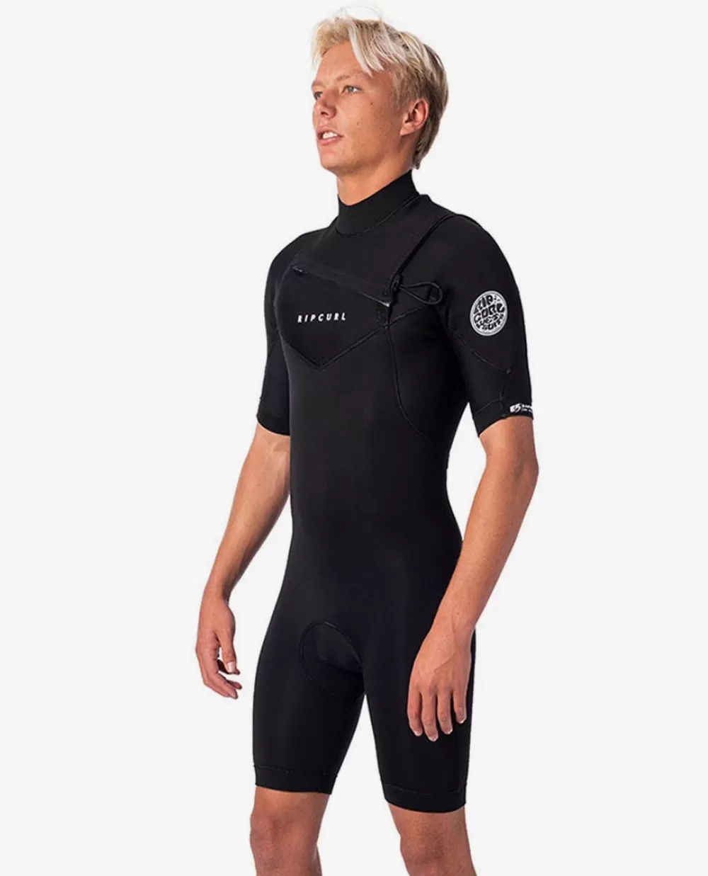 Rip Curl ROUPA DE MERGULHO | Fatos de primavera>Fato De Primavera De Manga Curta Dawn Patrol 2mm Chest Zip Black